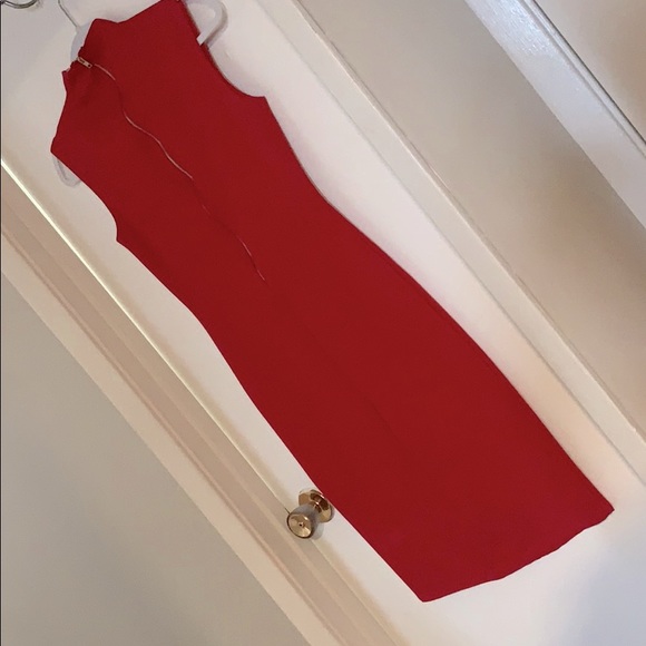 Slim Red Dress - Picture 3 of 4